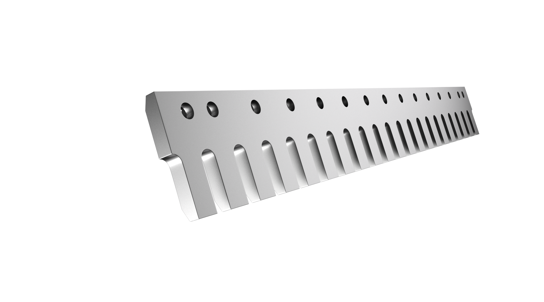 Hyvelstål tandat 497x225x30 3hål M24