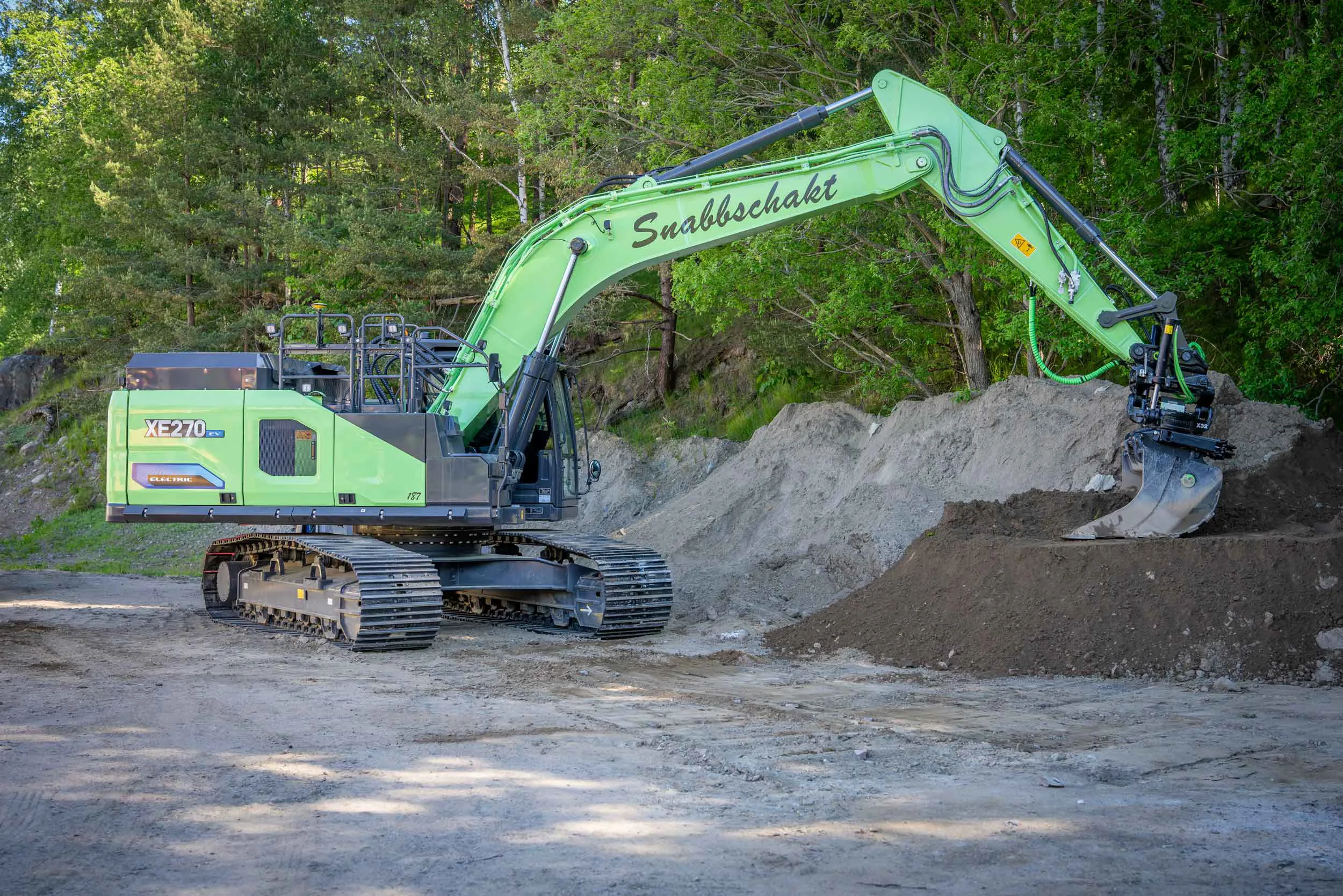 Snabbschakt Xcmg Xe270 Gravmaskin Bandgravare Ntp Band Underrede Entrack DSC06275