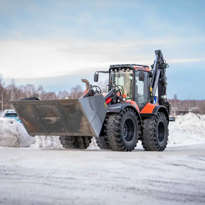 Mito Entrack Sandspridarskopa Huddig 1260E Gravlastare Traktorgravare DSC01054 Webb