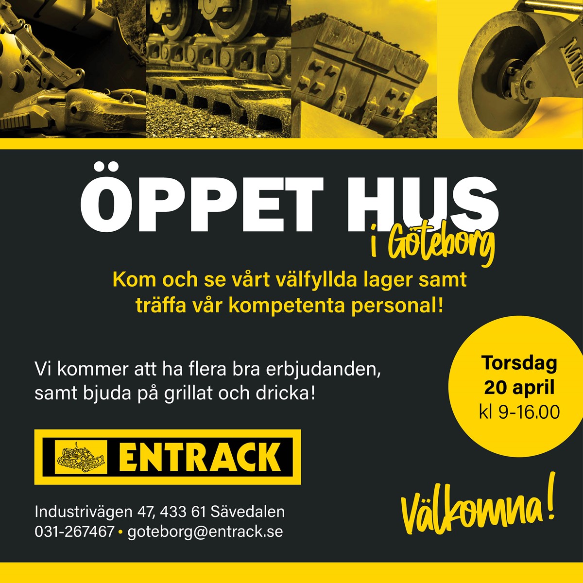 Entrack Inbjudan Göteborg Sociala Medier